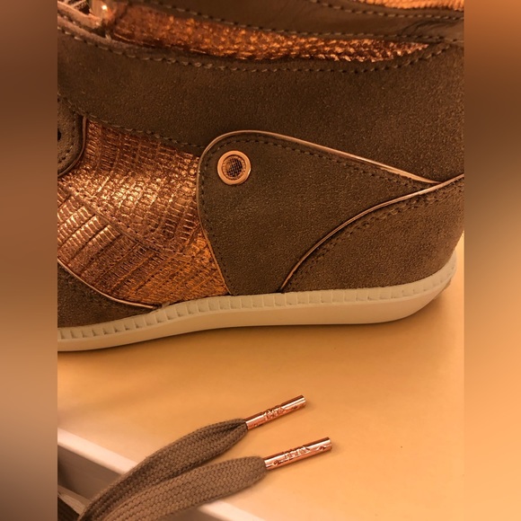 Michael Kors Nikko high tops wedge sneakers size 6.5 - Picture 3 of 14